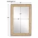Monterey Brown Rectangular Large Wall Mirror