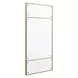 Oakley Brass and Bronze Rectangular Wall Mirror