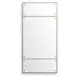 Oakley Brass and Bronze Rectangular Wall Mirror