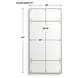 Oakley Brass and Bronze Rectangular Wall Mirror