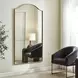 Mallorca Brushed Brass Arched Wall Mirror