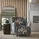 Mallorca Brushed Brass Arched Wall Mirror