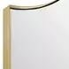 Mallorca Brushed Brass Arched Wall Mirror