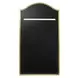 Mallorca Brushed Brass Arched Wall Mirror