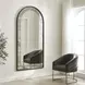 Somerset Black Arched Wall Mirror