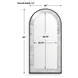 Somerset Black Arched Wall Mirror