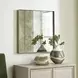 Alden Brushed Brass Square Wall Mirror