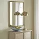 Riverton Brushed Brass Rectangular Wall Mirror
