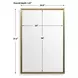 Riverton Brushed Brass Rectangular Wall Mirror