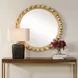 Arlington Antique Gold Round Wall Mirror