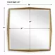 Belmont Antique Gold Square Wall Mirror
