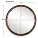 Carlisle Aged Rust Bronze Round Wall Mirror