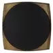 Grafton Antique Brass Round Wall Mirror