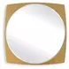 Grafton Antique Brass Round Wall Mirror