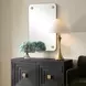 Hamrick Brass Rectangular Wall Mirror