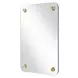 Hamrick Brass Rectangular Wall Mirror