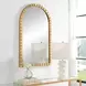 Oakley Metallic Gold Arched Wall Mirror
