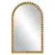Oakley Metallic Gold Arched Wall Mirror