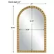 Oakley Metallic Gold Arched Wall Mirror