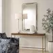 Monterey Antiqued Gold Rectangular Wall Mirror