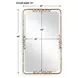 Monterey Antiqued Gold Rectangular Wall Mirror