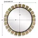 Fairmont Antique Brass Round 45" Wall Mirror