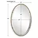 Kingsley Antique Gold Oval Wall Mirror