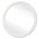 Langston Matte White Round Wall Mirror