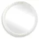 Langston Matte White Round Wall Mirror