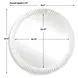 Langston Matte White Round Wall Mirror
