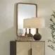 Prescott Antique Brass Rectangular Wall Mirror