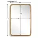 Prescott Antique Brass Rectangular Wall Mirror