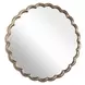 Alden Antique Brass Round Wall Mirror