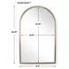 Prescott Antique Brass Arched Wall Mirror