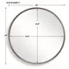 Somerset Bronze Round Wall Mirror