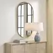 Somerset Antique Brass Oval Wall Mirror