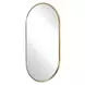 Somerset Antique Brass Oval Wall Mirror