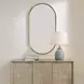 Somerset Antique Brass Oval Wall Mirror