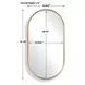 Somerset Antique Brass Oval Wall Mirror