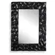 Prescott Matte Black Rectangular Wall Mirror