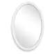 Arlington Matte White Oval Wall Mirror