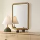 Somerset Antique Brass Rectangular Wall Mirror