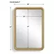 Somerset Antique Brass Rectangular Wall Mirror