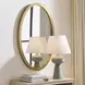Belmont Antique Brass Oval Wall Mirror