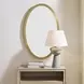 Belmont Antique Brass Oval Wall Mirror