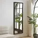 Carlisle Black and Gold Rectangular Tall Wall Mirror