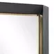 Carlisle Black and Gold Rectangular Tall Wall Mirror