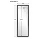 Carlisle Black and Gold Rectangular Tall Wall Mirror