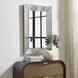 Hamilton Silver and Antique Brass Rectangular Wall Mirror