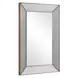 Hamilton Silver and Antique Brass Rectangular Wall Mirror